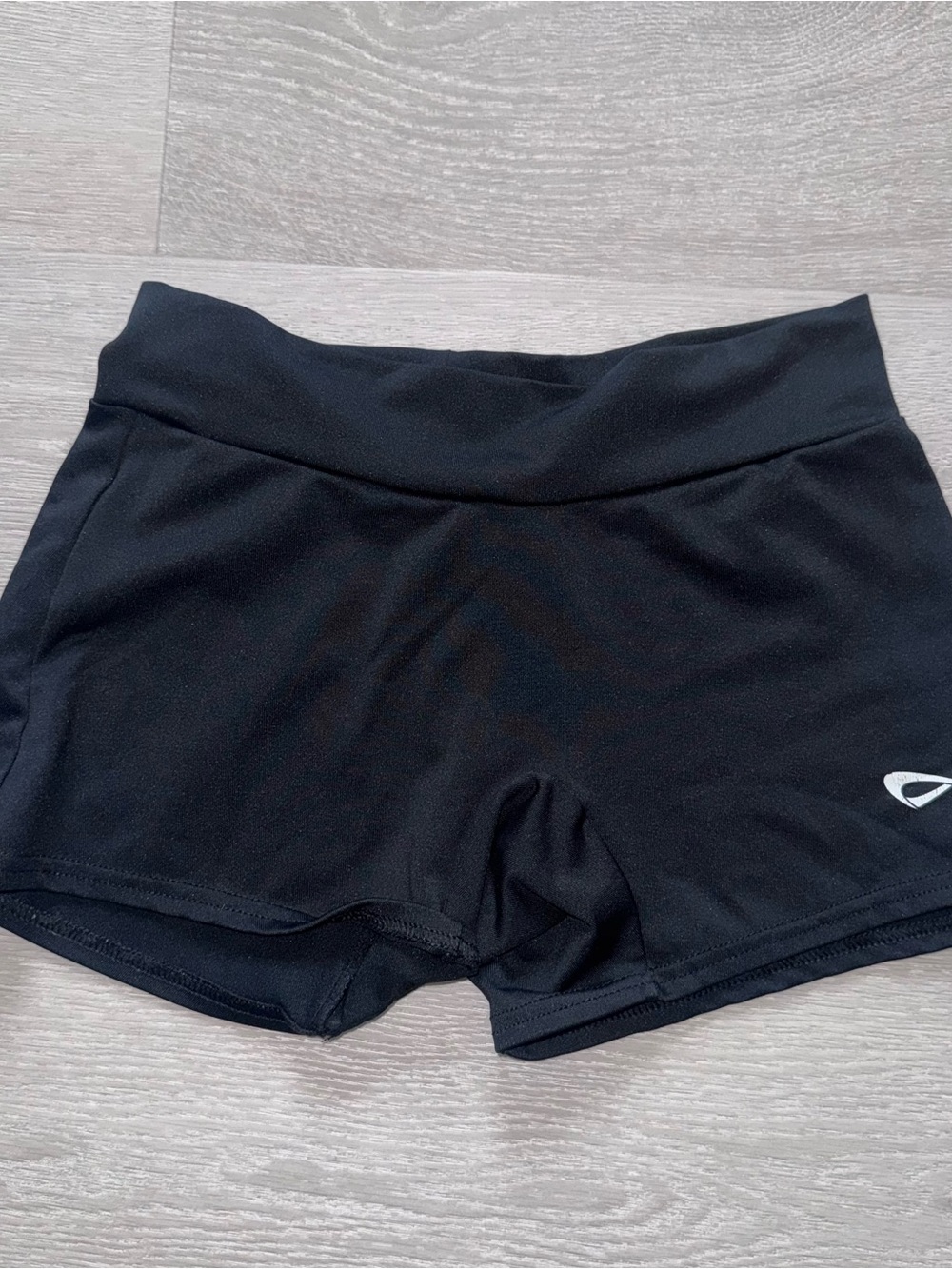 NFINITY Black Women's Athletic Shorts with Logo